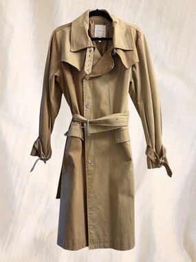 Avec Les Filles two-toned trench coat